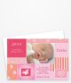 Geburtskarte im Patchwork-Design in Rosa
