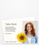 Dankeskarte Geburtstag mit Sonnenblume