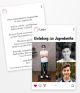 Jugendweihe Einladung mit mehreren Fotos im Social Media Stil
