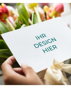 Karten mit eigenem Design frei gestalten.