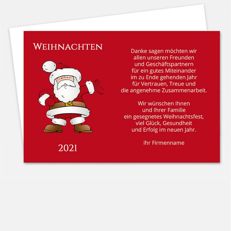 Weihnachtskarten mit weihnachtlichen Motiven