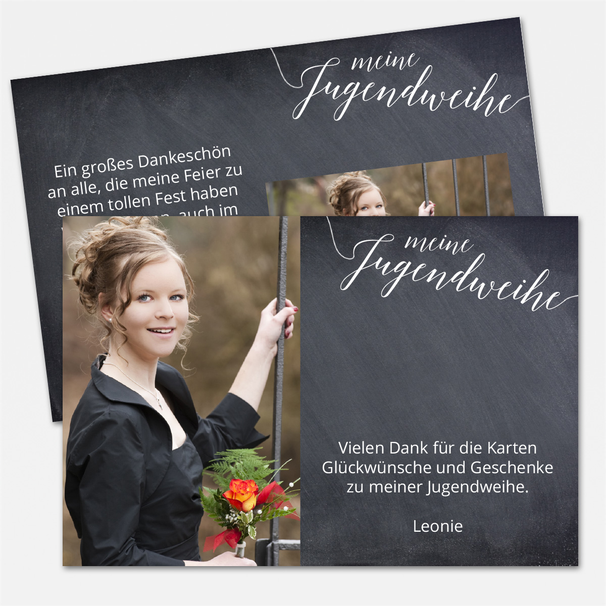 Dankeskarte zur Jugendweihe