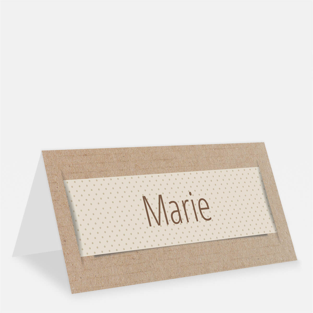 Tischkarte im Streifen-Design