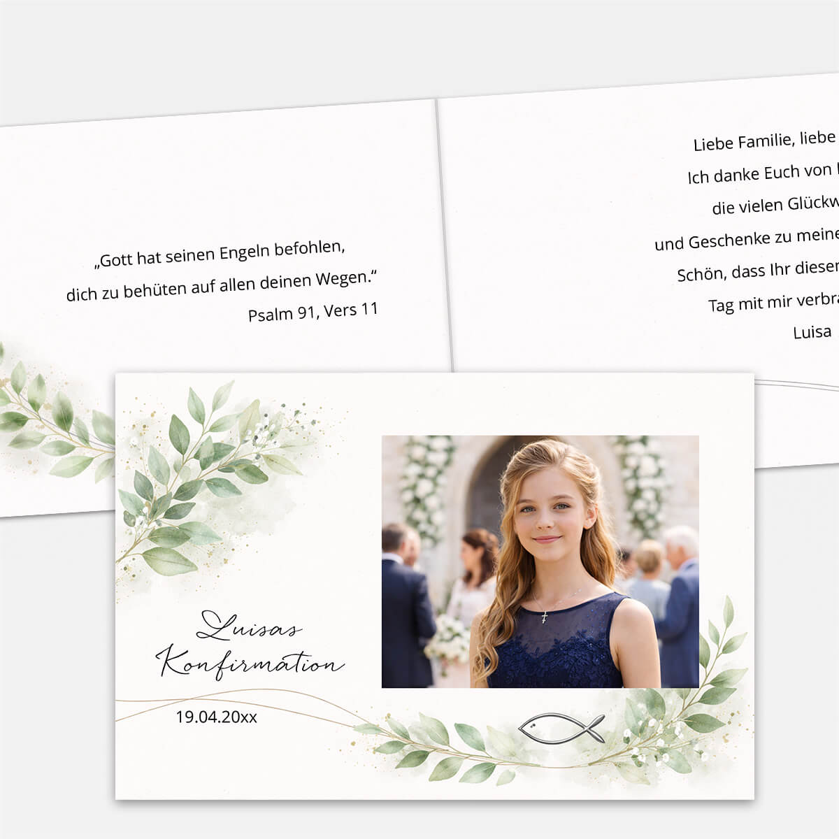 Danksagung Konfirmation Glaubenszweig