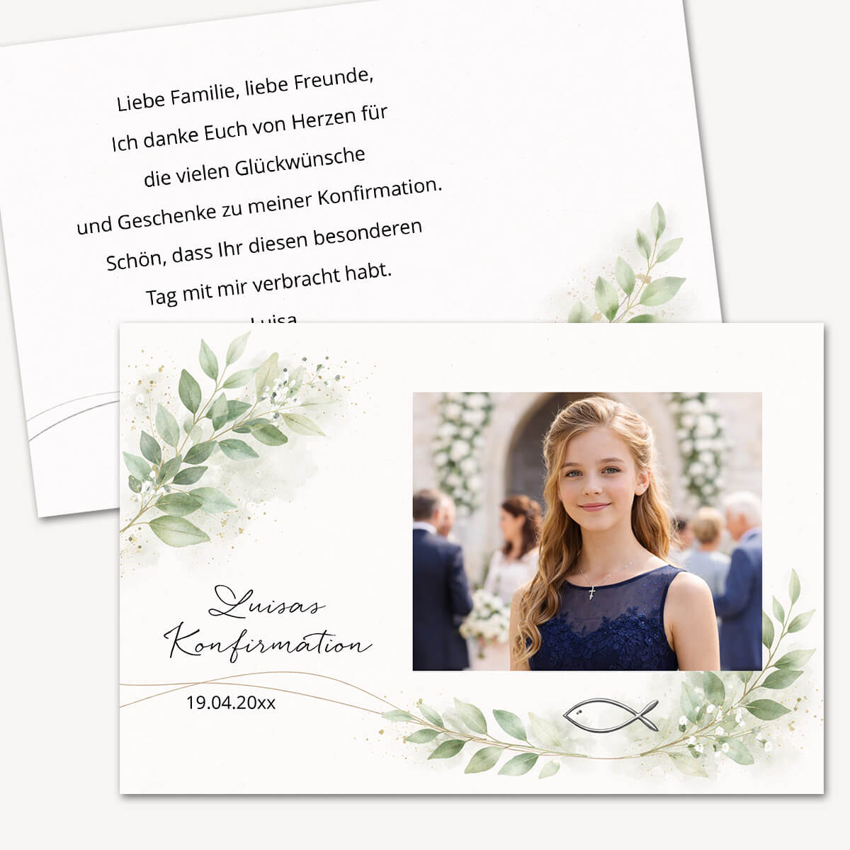 Danksagung Konfirmation Glaubenszweig