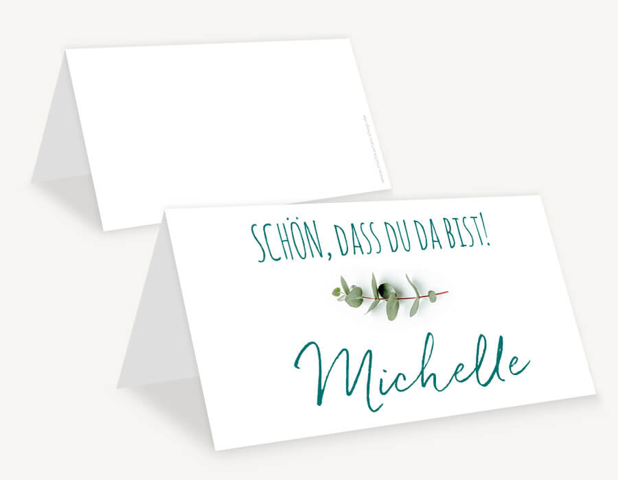 Tischkarten mit 