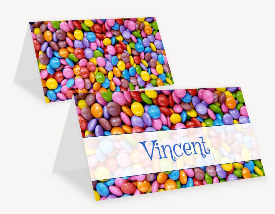 Tischkarten zum zum Kindergeburtstag