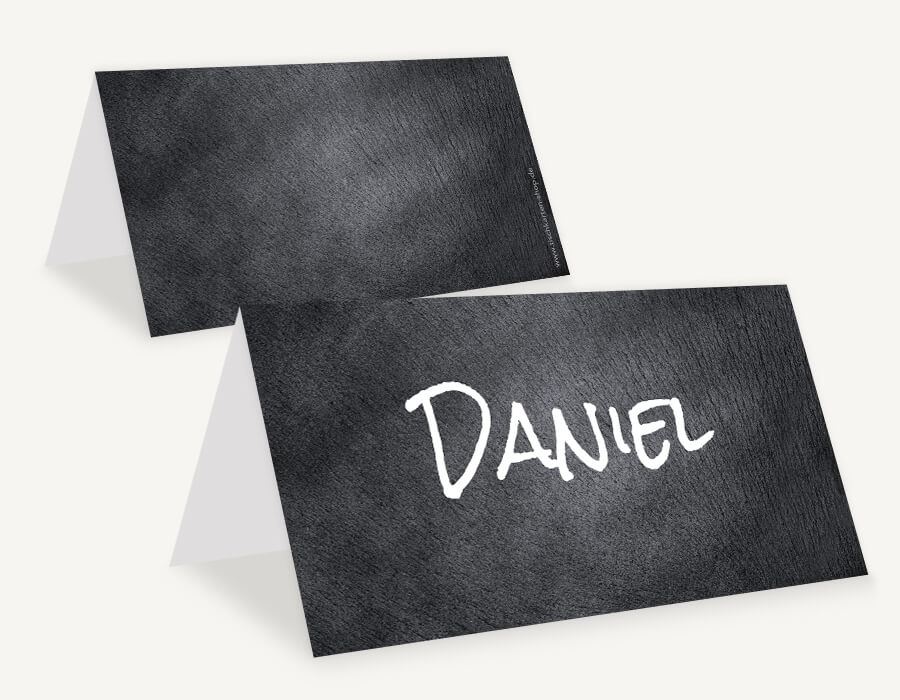 Personalisierte Tischkarten für Familienfeste