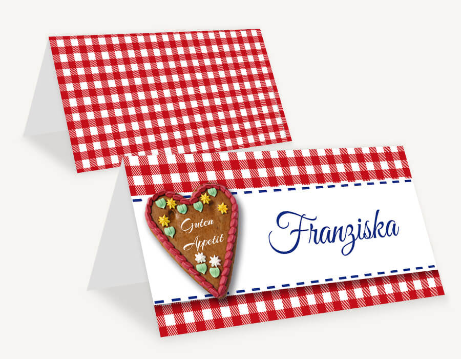 Individuelle Tischkarten zum Oktoberfest