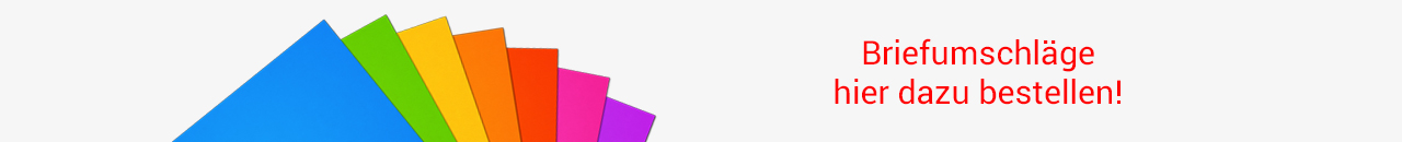 Briefumschlaege in verschiedenen Farben