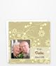 Dankeskarte Goldene Hochzeit mit Blumenmuster quadratisch