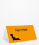 Tischkarte für Halloween mit Fledermaus