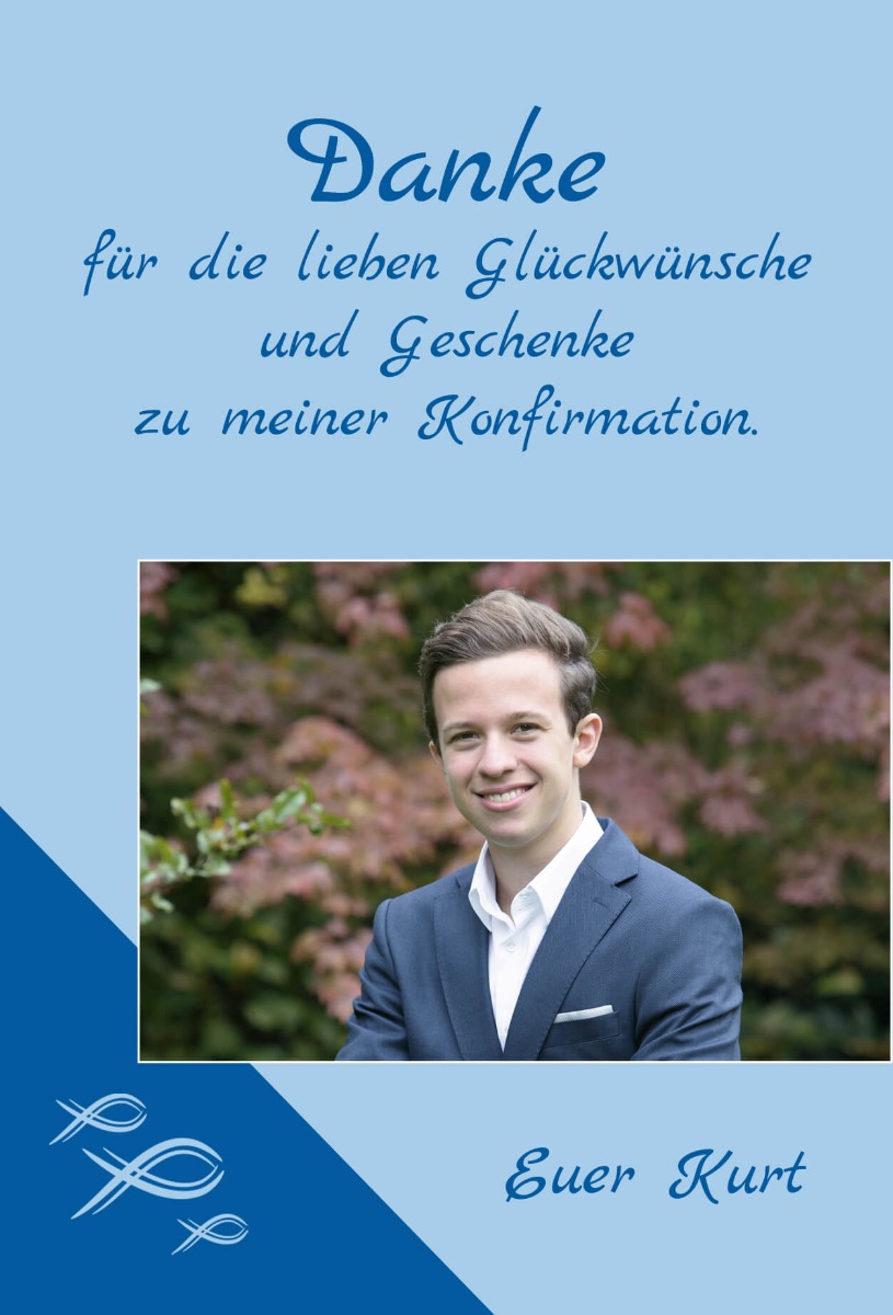 Dankeskarten zur Konfirmation