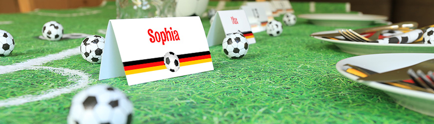 Tischkarten Fußball