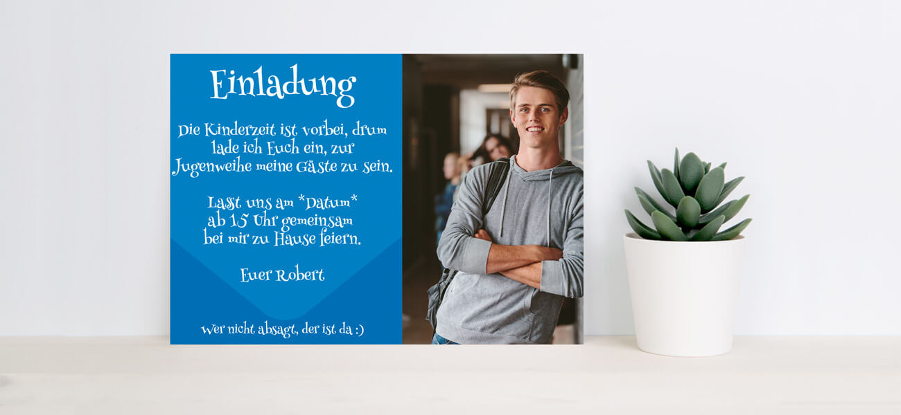 Einladungskarten zur Jugendweihe