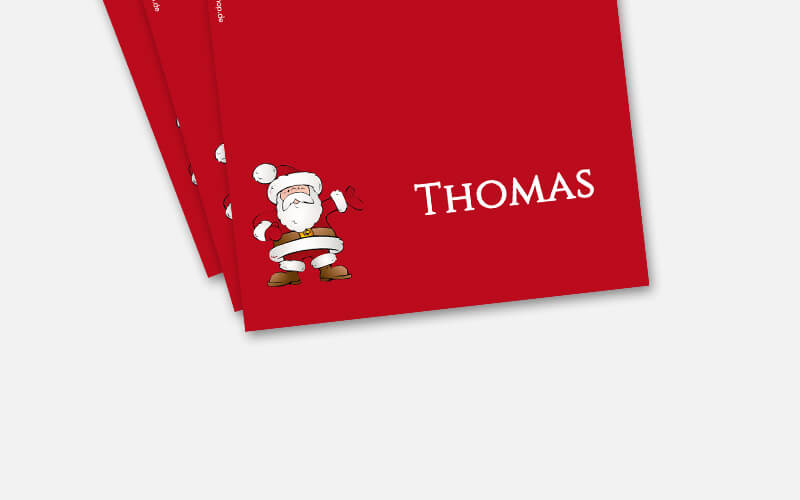 Tischkarten Weihnachten