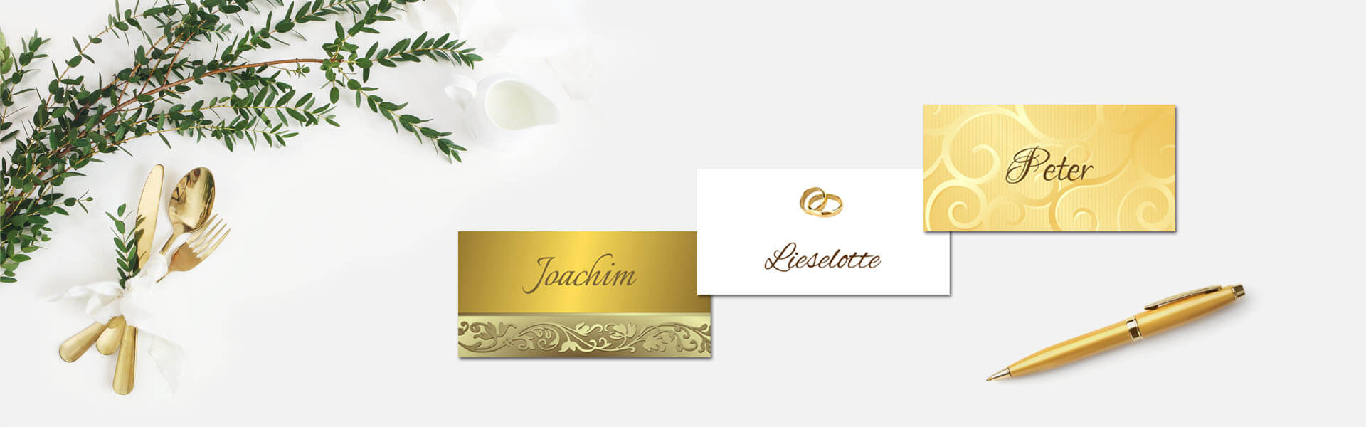Party-Tischnummer gold BigBigShop 100 Stück Hochzeits-Gäste-Namenskarten weiß Namens-Tischkarten lasergeschnittenes Design
