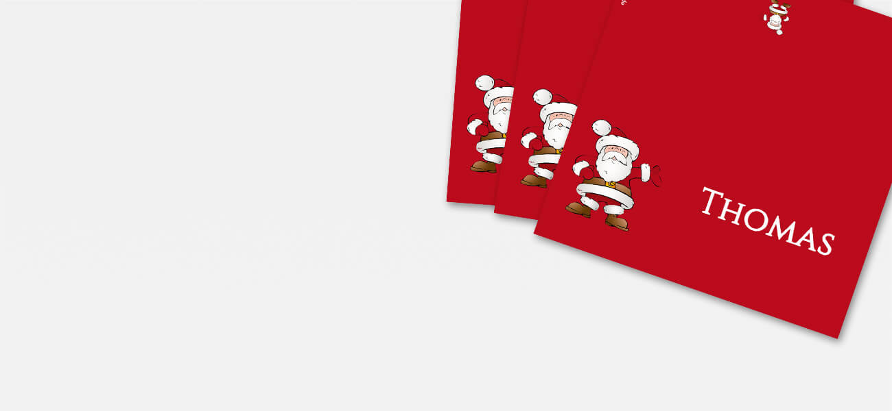 Tischkarten Weihnachten